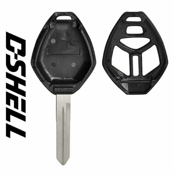 2006-2007 Mitsubishi 4-Button Remote Head D-SHELL (Aftermarket)