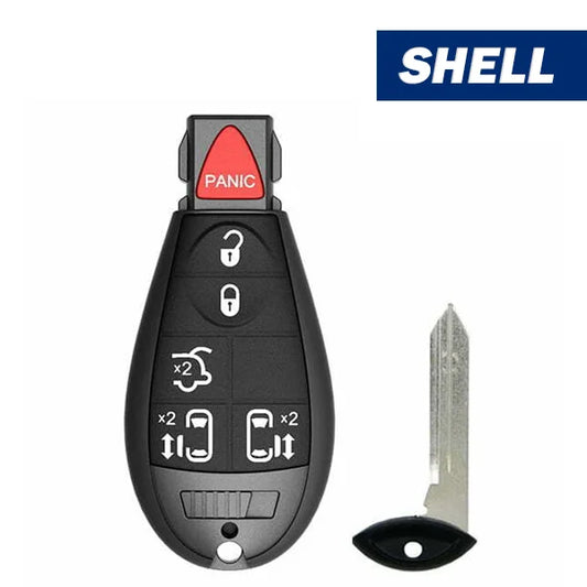 2008-2019 Chrysler Dodge Jeep 6-Button Fobik Key Shell (Aftermarket)