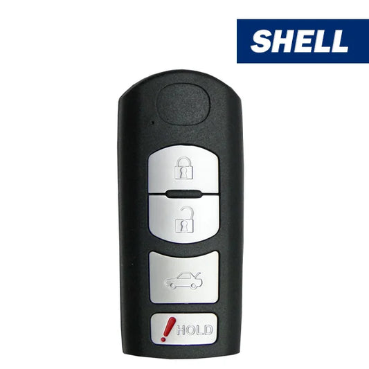 2009-2019 Mazda / 4-Button Smart Key SHELL (Aftermarket)