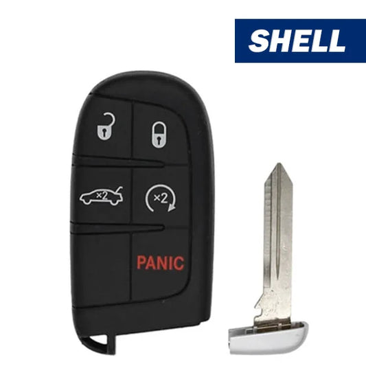 2011-2019 Dodge Chrysler Jeep / 5-Button Smart Key Shell (Aftermarket)
