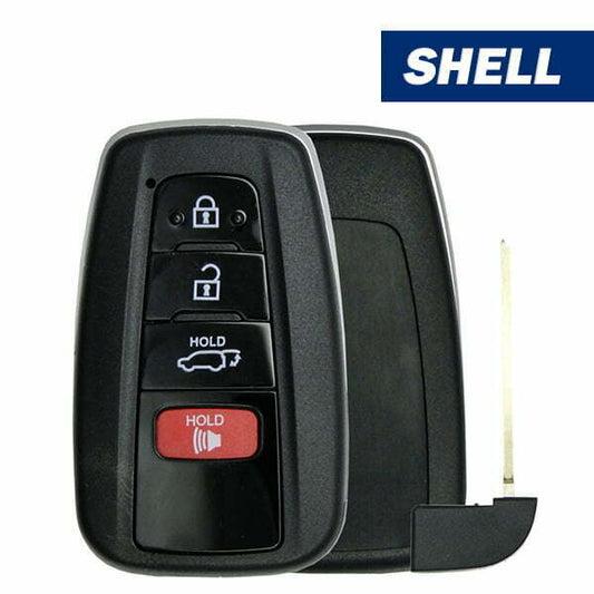 2019-2021 Toyota / 4-Button Smart Key Shell With Hatch  (Aftermarket)