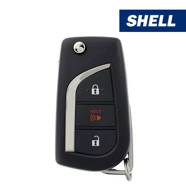 2019-2022 Toyota RAV4 / 3-Button Flip Key SHELL (Aftermarket)