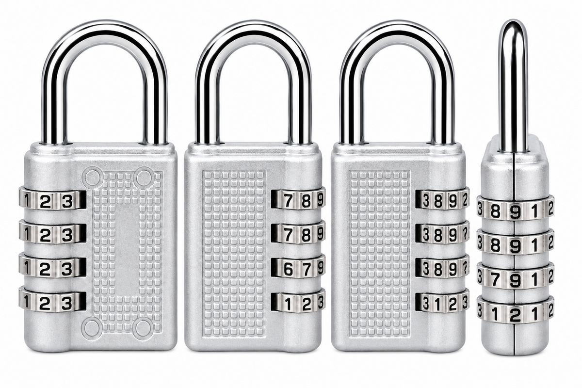 Zinc Alloy Anti-Theft Password Security School Locker Combination Padlock - Silver