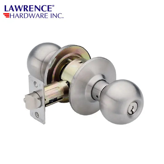Lawrence Hardware Satin Stainless Steel Grade 2 Entrance Lockset LH5304 B