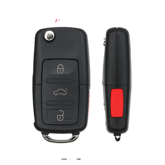 2011-2016 Volkswagen / 4-Button Flip Key SHELL  (AFTERMARKET)