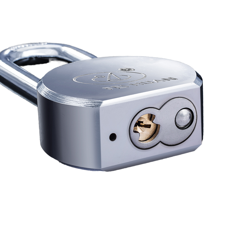 Bless 65mm Chrome-Plated Solid Steel Padlock — Hardened Shackle,3 Keys