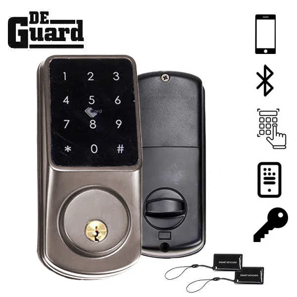 DeGuard Silver Electronic Keypad Deadbolt DEKPD-APP