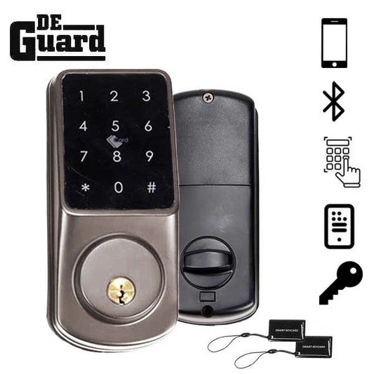 DeGuard Silver Electronic Keypad Deadbolt DEKPD-APP