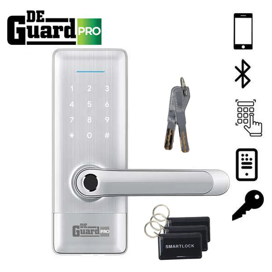 DeGuard Pro Silver Electronic Entry Lockset