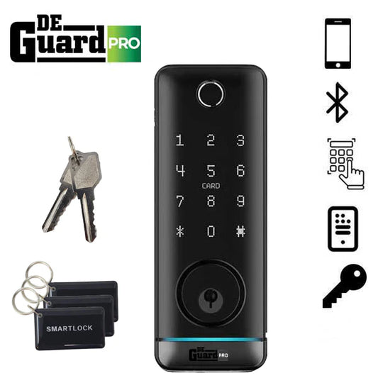 DeGuard Pro Black Electronic Deadbolt DGP-T1B-WIP55-B