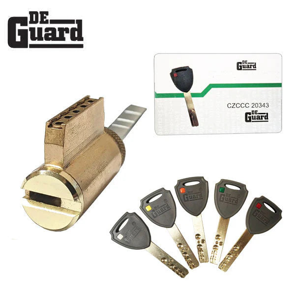 DeGuard Brass High Security KIK Cylinder DHKC01-US3