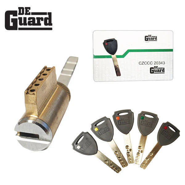 DeGuard Silver High Security KIK Cylinder DHKC01-26D