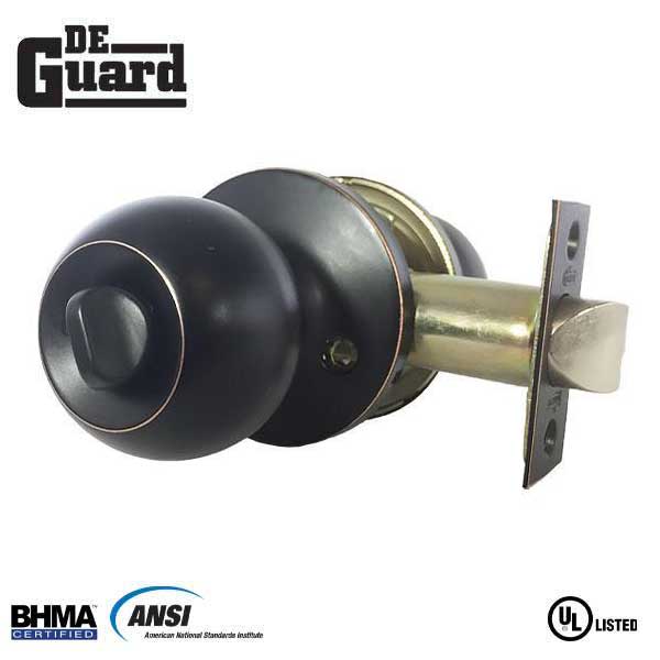 DeGuard Oil Rubbed Bronze KW1 Entry Lockset