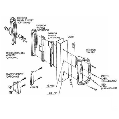 Hook Patio Lock – No Cylinder                                         