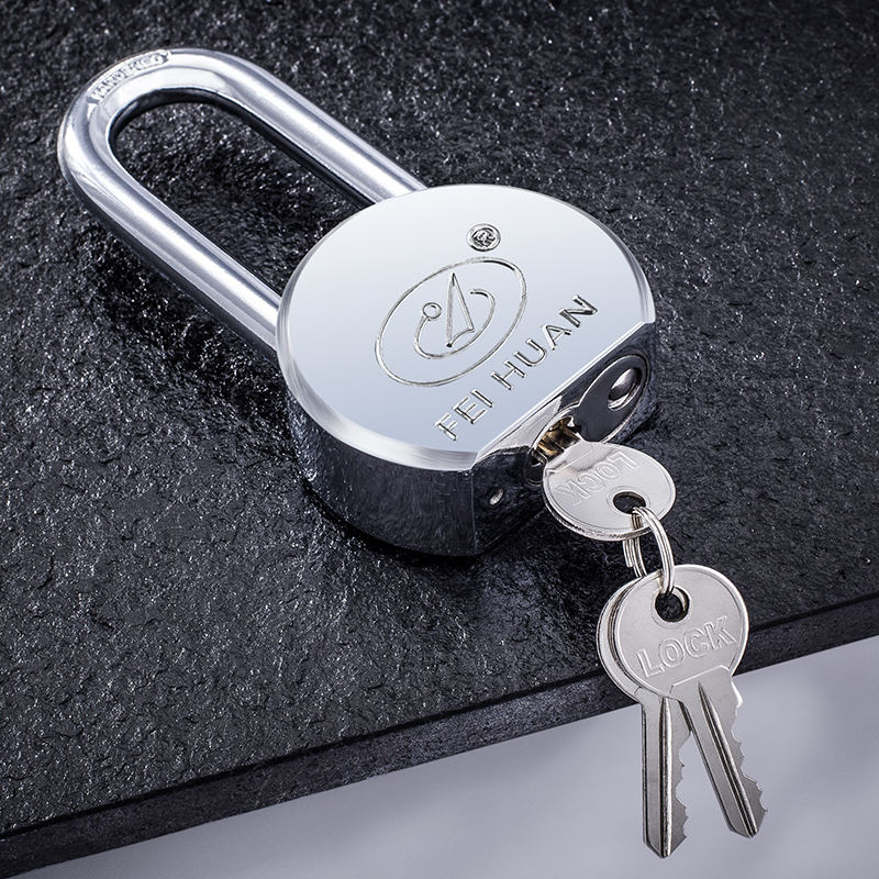 Bless 65mm Chrome-Plated Solid Steel Padlock — Hardened Shackle,3 Keys