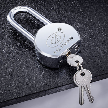 Bless 65mm Chrome-Plated Solid Steel Padlock — Hardened Shackle,3 Keys