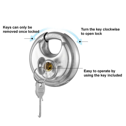 USA Waterproof Discus Padlock 70mm. (Keyed Alike 02)