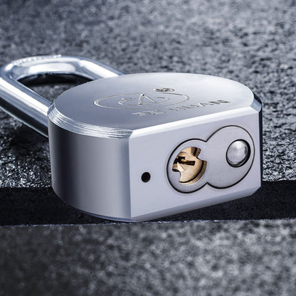 Bless 65mm Chrome-Plated Solid Steel Padlock — Hardened Shackle,3 Keys