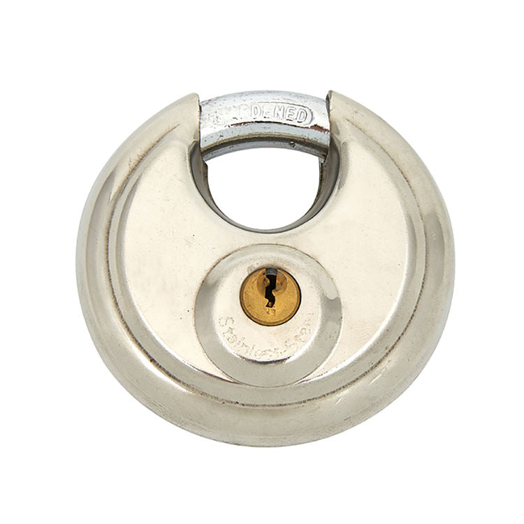90MM High Quality Anti-Rust Stainless Steel Door Discus Padlock ( Keyed Alike ML11)