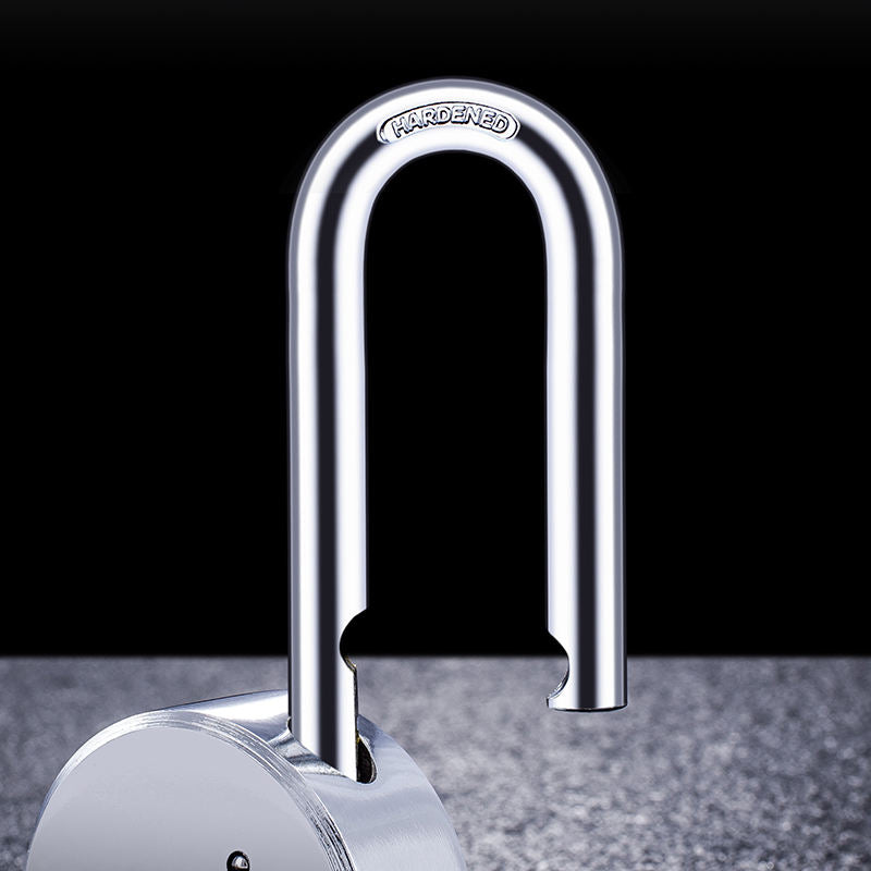 Bless 65mm Chrome-Plated Solid Steel Padlock — Hardened Shackle,3 Keys