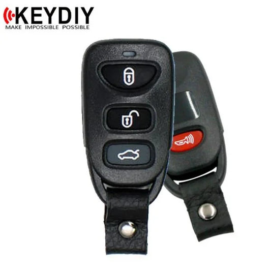 KEYDIY – Hyundai / Kia Style / 4-Button Universal Keyless Entry Remote – Black