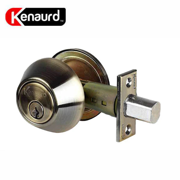 Kenaurd Antique Brass KW1 Keyway Single Cylinder Deadbolt