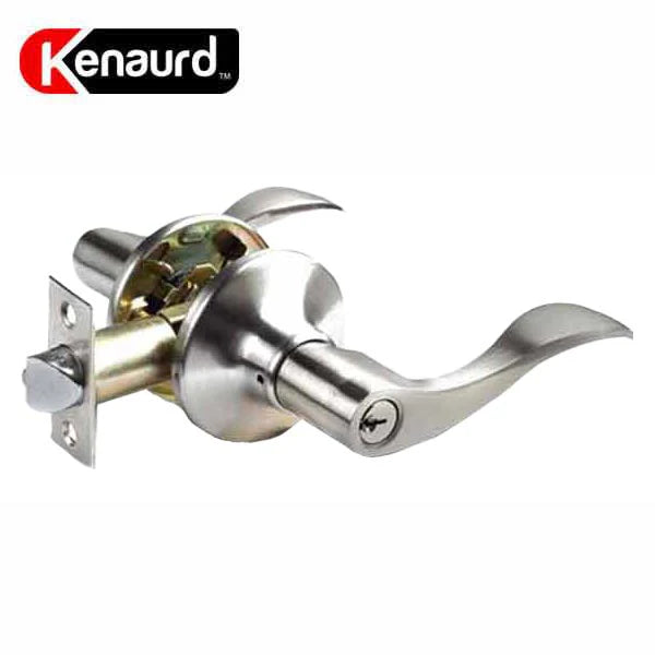 Kenaurd Satin Nickle KW1 Keyway Entry Lever Lockset Grade 3