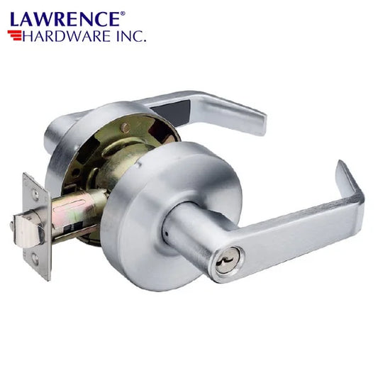 Lawrence Hardware Silver Grade 2 Entrance Lever Lockset LH5304 L