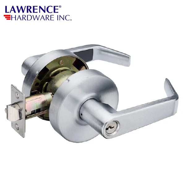 Lawrence Hardware Silver Grade 2 Lever Lockset LH5307 L