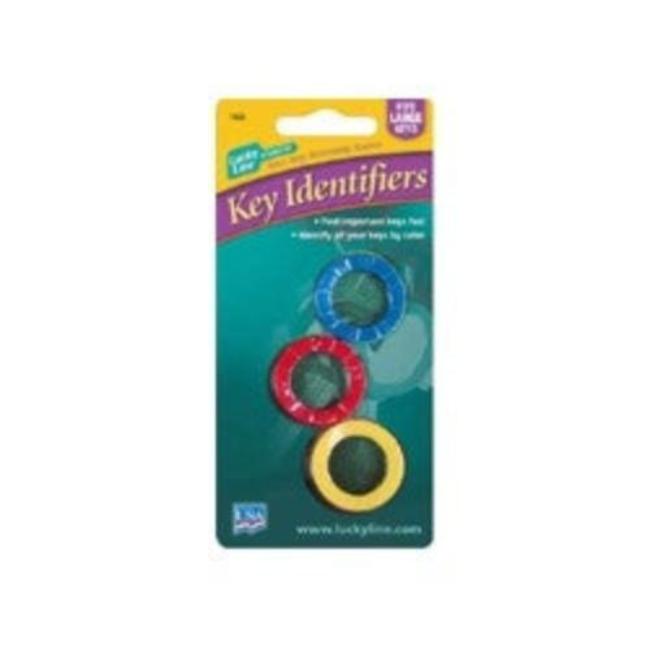 Lucky Line Large Key Identifiers Pack of 3