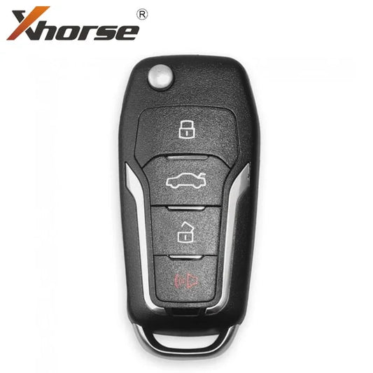 Xhorse Ford Style / 4-Button Universal Flip Key Remote for VVDI Key Tool / XKFO01EN (Wired)- XHS-XKFO01EN