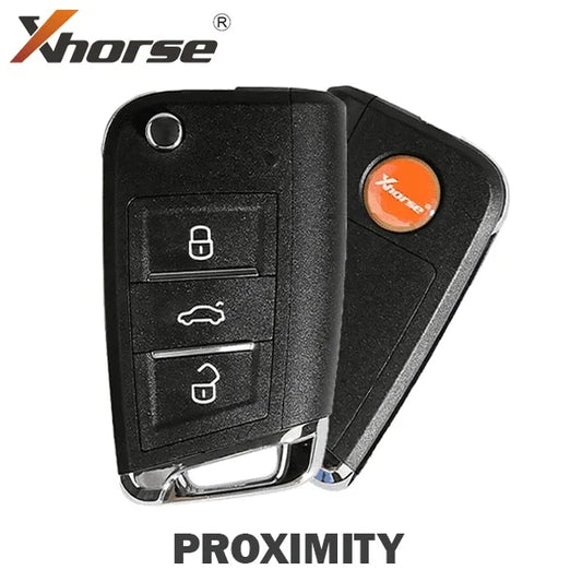 Xhorse MQB Style 3-Button Universal Flip Key w/ Proximity Function for VVDI Key Tool / XSMQB1EN- XHS-XSMQB1EN