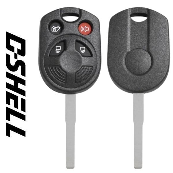 2015-2020 Ford / 4-Button Remote Head Key / D-SHELL / HU101 (Aftermarket) RHS-D-089