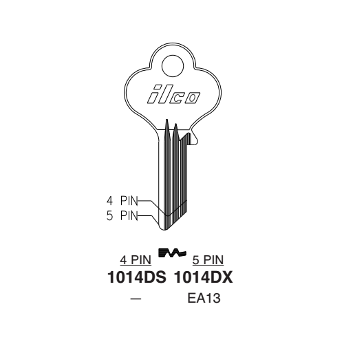Key Blank 1014DX EA13 (5 Pin)