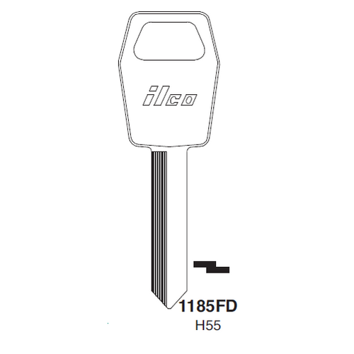 Vehicle Key Blank 1185FD H55