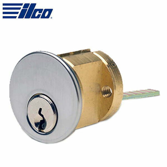 ILCO Rim Cylinder SC1 Schlage C Keyway 5 Pin 2 3 ⁄ 8” Satin Chrome 