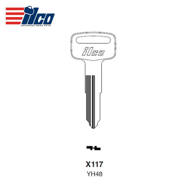 Key Blank X117 YH48