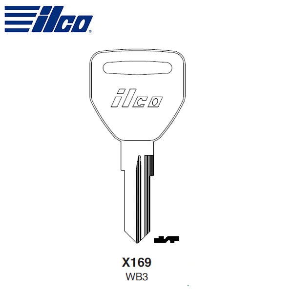 Vehicle Key Blank X169 WB3