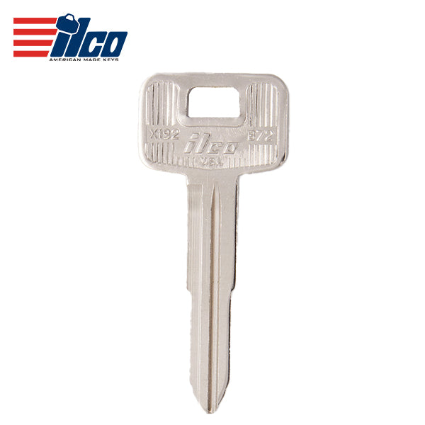 Vehicle Key Blank X192 B72