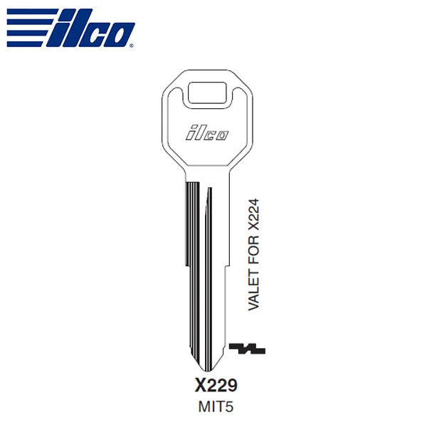 Vehicle Key Blank X229 MIT5