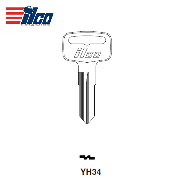 Vehicle Key Blank X74 YH34