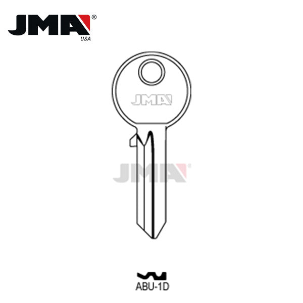 AB19 ABU-1D Abus Metal Key Blank Nickel Plated