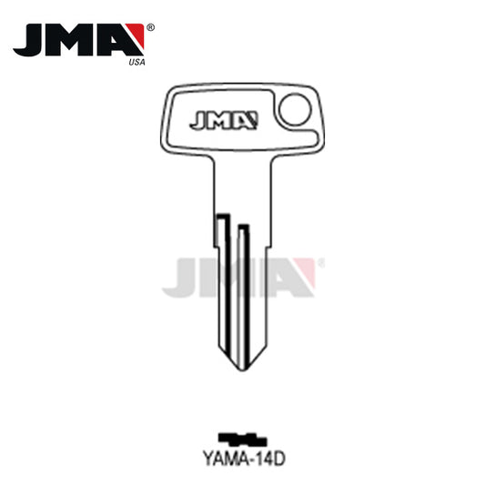 JMA – X72 / YH36 Yamaha Metal Key Blank / Nickel Plate / YAMA-14D