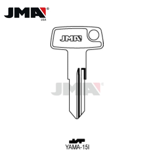 JMA – YH32 Yamaha Motorcycle Metal Key Blank / Nickel Plate / YAMA-15I