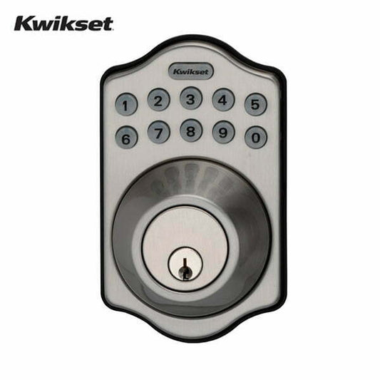 Kwikset Arch Electronic Deadbolt with Lighted Keypad (Satin Nickel)