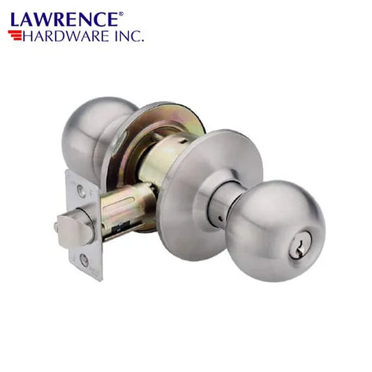 Lawrence Hardware Satin Stainless Steel Grade 2 Classroom Lockset LH5305 B