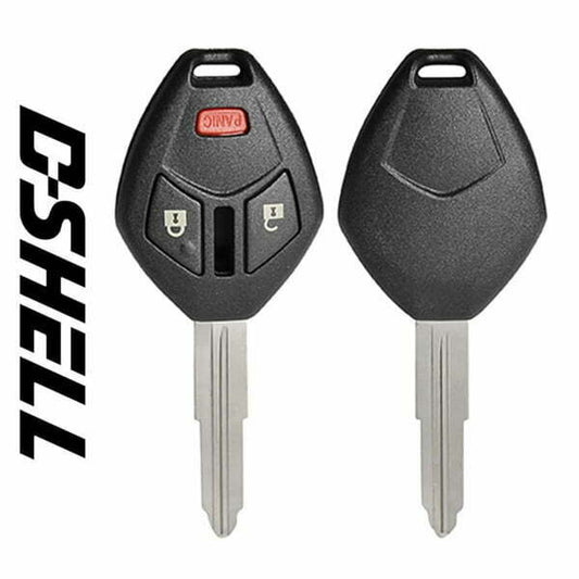 2007 – 2015 Mitsubishi / 3-Button Remote Head / D-SHELL