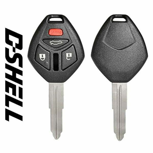 Mitsubishi 4-Button Remote Head Key / D-SHELL / MIT11R (Aftermarket)