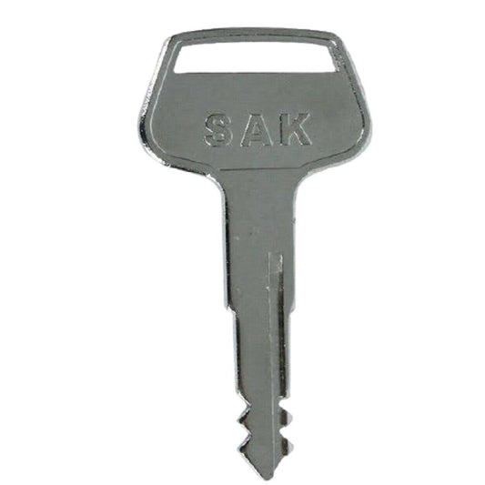 Pre Cut Sakai 713A Roller Heavy Equipment Ignition Key Old Style Machi