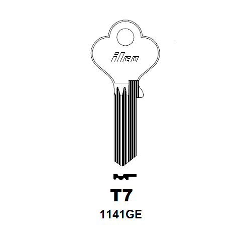 Key Blank 1141GE T7